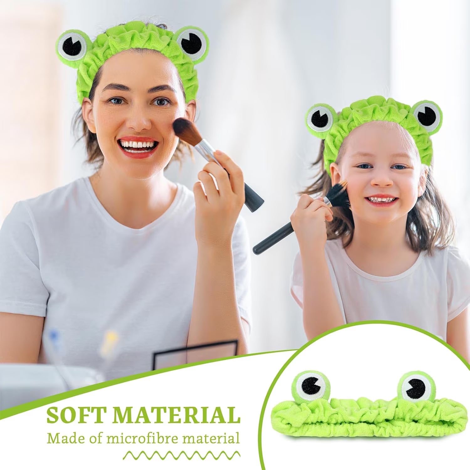 Reen Frog Eye Elastic Headband - Multi-Purpose Accessory for Spa, Skincare, Makeup, and Face Washing - Ideal Gift for Women (1 Pack)