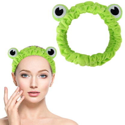 Reen Frog Eye Elastic Headband - Multi-Purpose Accessory for Spa, Skincare, Makeup, and Face Washing - Ideal Gift for Women (1 Pack)