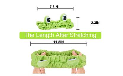 Reen Frog Eye Elastic Headband - Multi-Purpose Accessory for Spa, Skincare, Makeup, and Face Washing - Ideal Gift for Women (1 Pack)