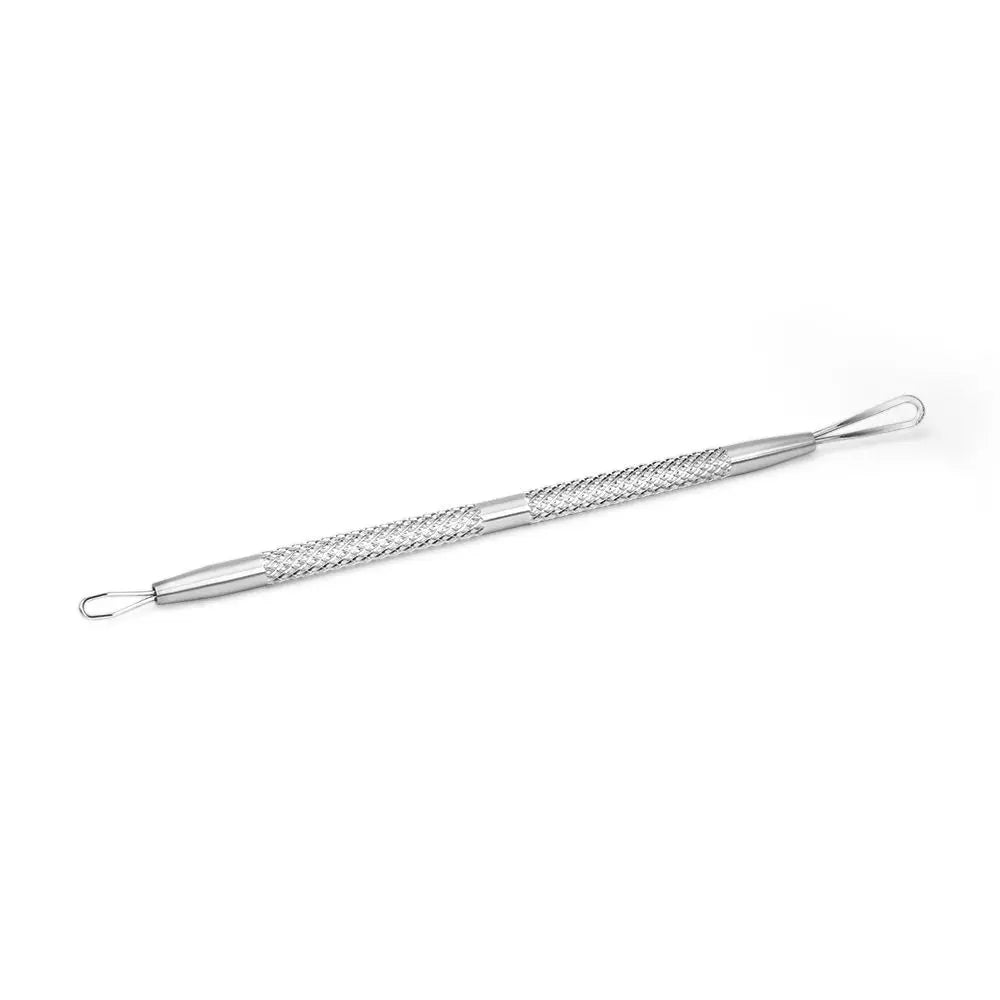 Stainless Steel Blackhead and Blemish Extractor Tool with Dual Loop Needles for Acne Treatment and Skin Care