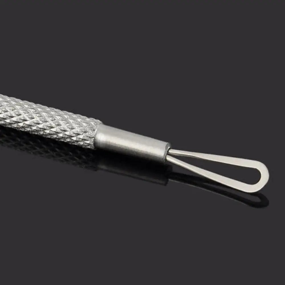 Stainless Steel Blackhead and Blemish Extractor Tool with Dual Loop Needles for Acne Treatment and Skin Care