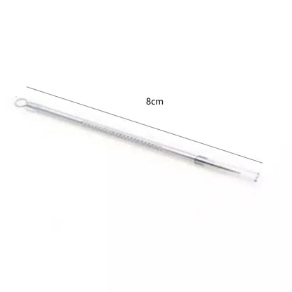 Stainless Steel Blackhead and Blemish Extractor Tool with Dual Loop Needles for Acne Treatment and Skin Care