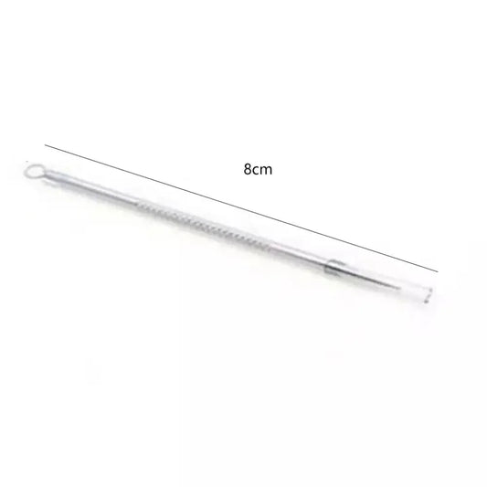 Stainless Steel Blackhead and Blemish Extractor Tool with Dual Loop Needles for Acne Treatment and Skin Care