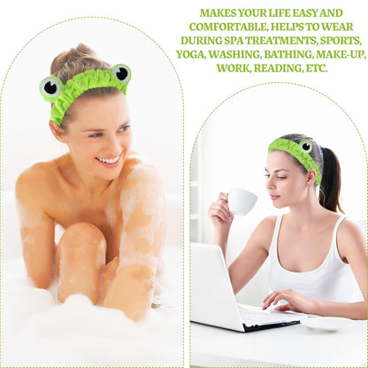 Reen Frog Eye Elastic Headband - Multi-Purpose Accessory for Spa, Skincare, Makeup, and Face Washing - Ideal Gift for Women (1 Pack)